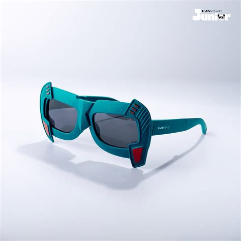 Shade Hacker - Pixel Flame Kids Polarized Angular Shield Sunglasses ...