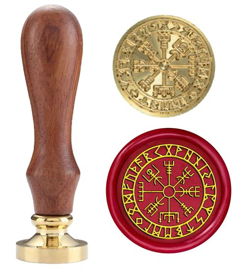 Pentagramtree Vegvisir Viking Compass Rune Spell Sealing Wax Stamps ...
