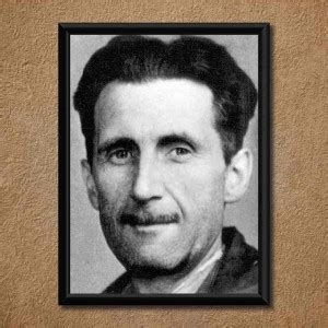 Handmade George Orwell Wall Poster Laminated (With PVC Frame) Paper ...