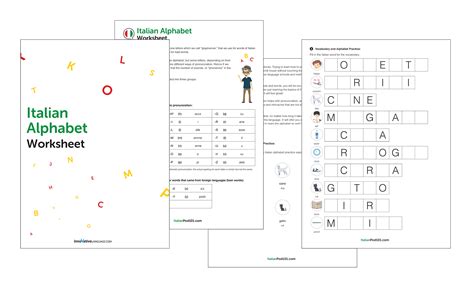 Image result for Fun Italian Worksheets