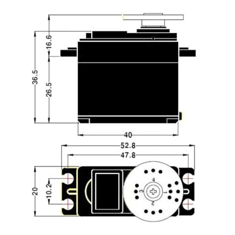 Probots Servo MG995 12KG 180 Degrees High Torque High Speed digital ...