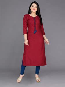JSIMAR Women Solid Straight Kurta - Buy JSIMAR Women Solid Straight ...