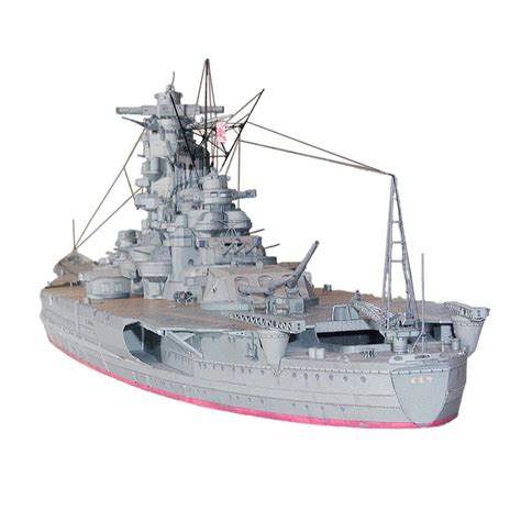Buy Exquisite 3D WW2 Japanese Navy Ship Assemble DIY Paper Model Kits ...