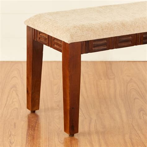 Buy Keya Sheesham Wood Small Dining Bench - Brown from Home Centre at ...