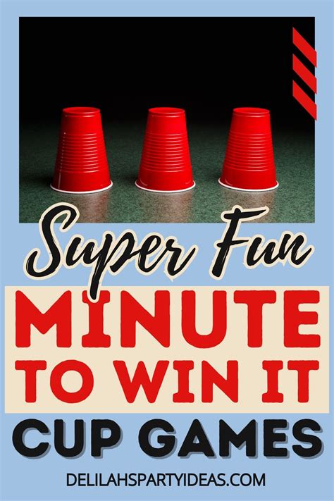 Minute To Win It Cup Games | Minute to win it games, Minute to win it ...