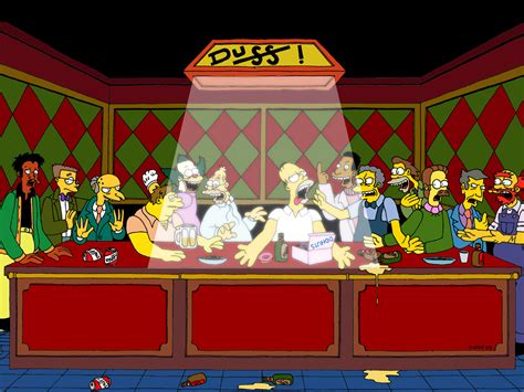 Image result for Simpsons Last Supper