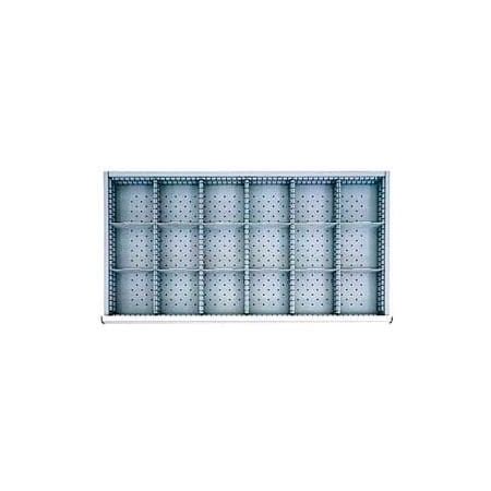 Lista International HS Drawer Layout, 18 Compartments 3" H HDR518-100 ...
