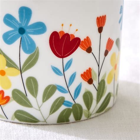 Buy Corsica Barrett Set of 6 Bone China Printed Mugs - 230ml from ...