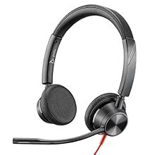Poly by Plantronics - Blackwire 3325 Wired Stereo On Ear Headset with ...