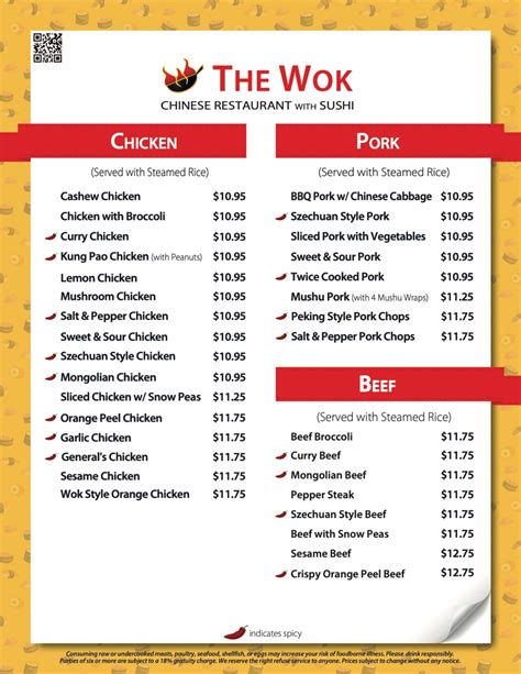 Dinner – The Wok Restaurant