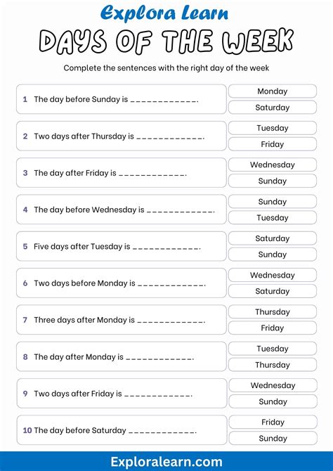 Mastering Time: Days, Weeks, and Months Interactive Worksheet