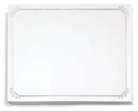 Buy PaperDirectSilver Foil on White Simple Border Specialty ...