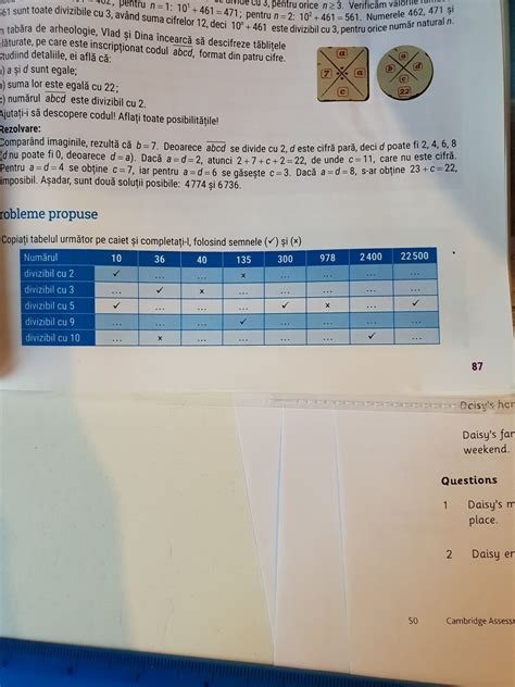 Copiati tabelul urmator pe caiet si completati-l, folosind semnele ...