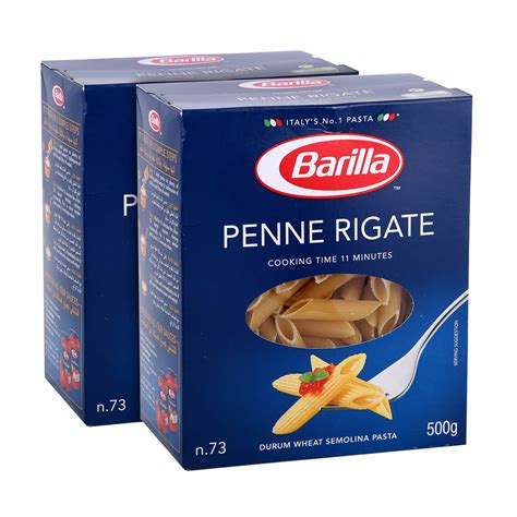 Barilla Pasta Penne Regate 2X500Gm | Sharjah Co-operative Society