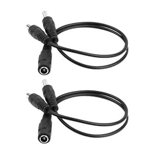 FABLOFT 10Pcs DC Power Splitter Cable 5.5x2.1mm Female 1 to 2 Male Plug ...