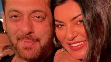 Sushmita Sen shares a heartwarming moment with Salman Khan in a selfie ...