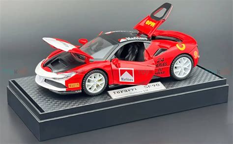 Buy Ferrari SF90 Marlboro Race Diecast Scale Model Car Online – Toykoo