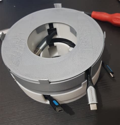 Файл STL Штабелируемый кабельный барабан и склад・Модель для загрузки и ...