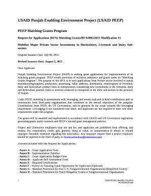 USAID Punjab Enabling Environment Project (USAID PEEP) Doc Template ...