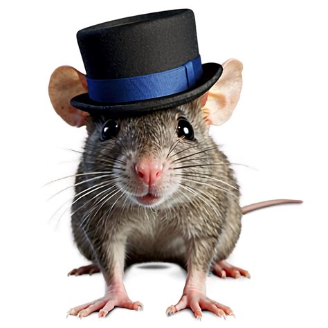 Download Cute Rat In Hat Png 11 | Wallpapers.com