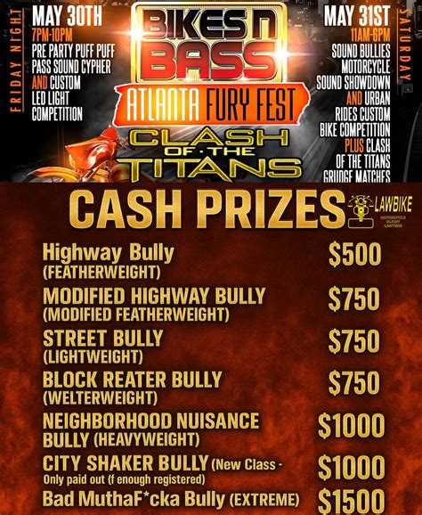 Bikes n Bass Fury Fest - Clash Of The Titans, Falcons Fury Harley ...