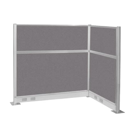 Versare Pre-Configured Hush Panel Electric Cubicle (L Shape) 6' x 4 ...