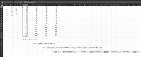 How to Stack Columns Excel 的图像结果