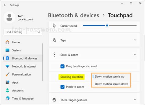 Image result for Scroll Direction On Touchpad