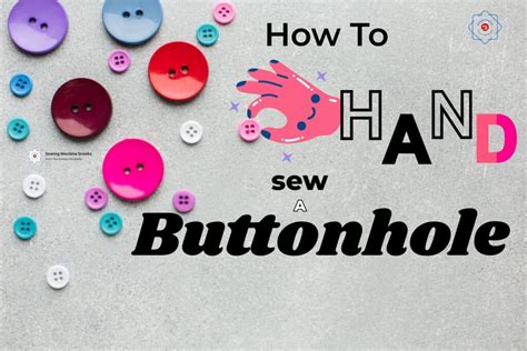 Image result for Buttonhole Sewing Tips