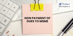 Disallowance U/s 43B(h) – Non Payment of dues to MSME