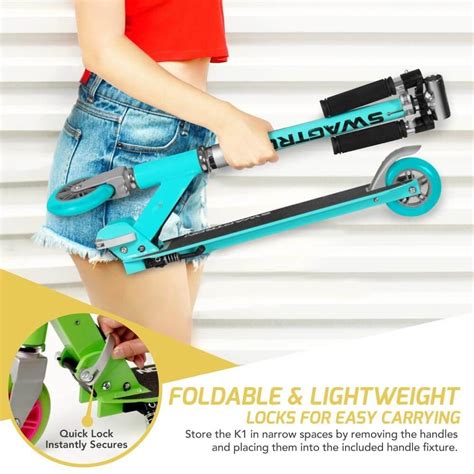 SWAGTRON K1 Kick Scooter for Kids and Teenagers for all Heights ...