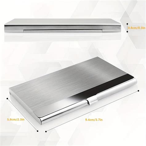 Slim Business Card Holder Stainless Steel Metal Fits 18 Cards – CRAZE