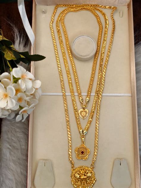 Micro Premium Chain Collection Combo – Gold Plated Traditional & Moder ...