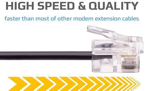 FEDUS 10 Meter Telephone Landline Extension Cord Cable Landline Wire ...