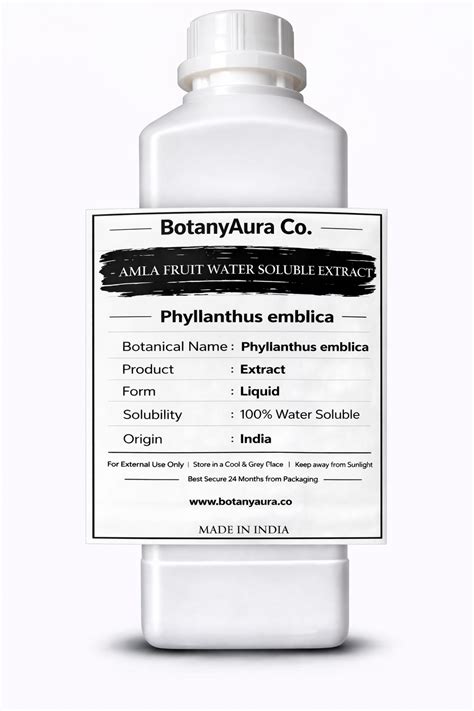 Amla Fruit Water Soluble Extract - Phyllanthus emblica – BotanyAura Co.