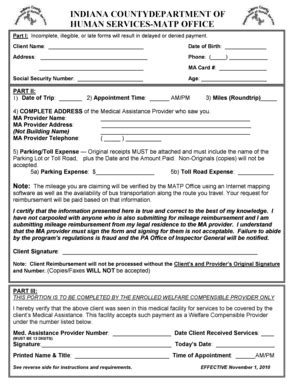 Fillable Online MILEAGE FORM-rev1doc Fax Email Print - pdfFiller