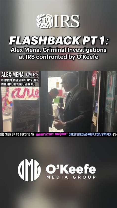 Shared post - Flashback to when James O'Keefe confronted IRS official ...