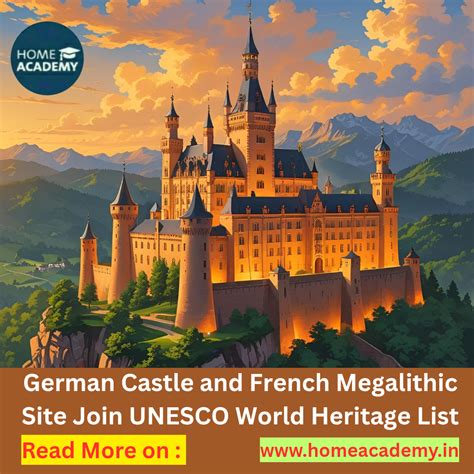 German Castle and French Megalithic Site Join UNESCO World Heritage List