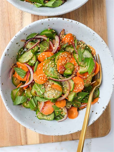 Sesame Carrot & Cucumber Salad – Goodness Avenue