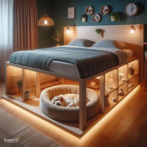 Sleeping Sanctuary: Adult Bed with Integrated Pet Den for Ultimate ...