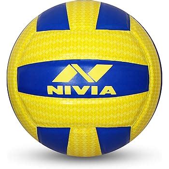 Buy Nivia AIRSTRIKE PU Volleyball ( Size: 4, Color : Yellow and Blue ...