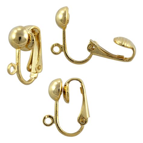 Clip-On Earring 16x13mm Gold Plated (Pair)