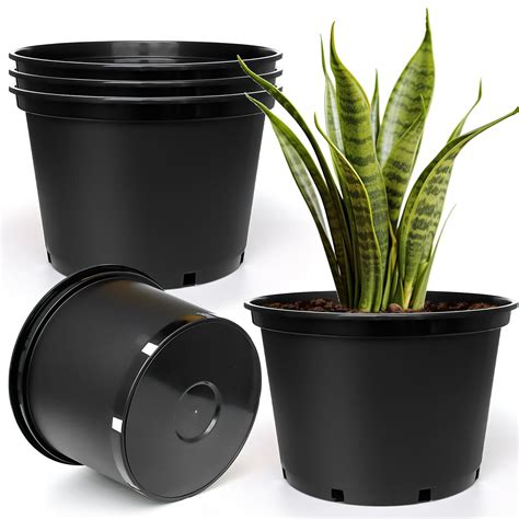 Amazon.com: RooTrimmer 7 Gallon Plastic Nursery Pots, 15 Inch Round ...