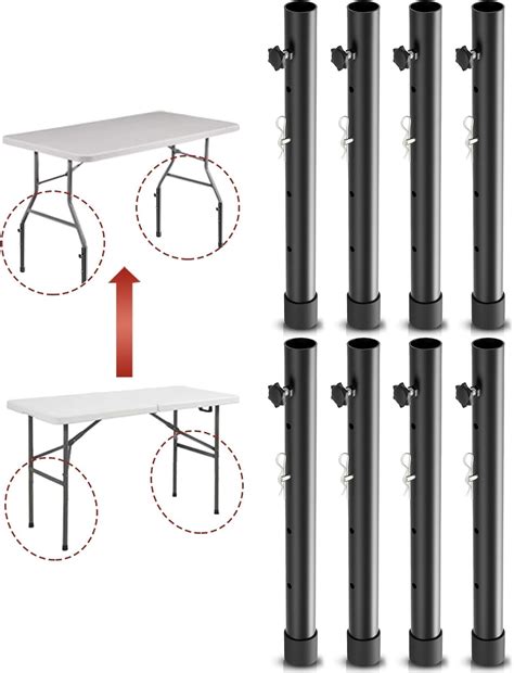 Amazon.com: Herbert-fty 8-Pack Folding Table risers, Dural Folding ...