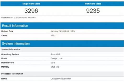 Google Coral: New Google Device With Android Q, Snapdragon 855, 6GB RAM ...