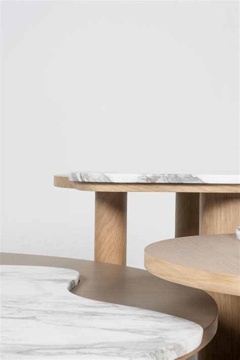 Modern Bordeira Nesting Coffee Tables, Granite, Handmade Portugal by Greenapple For Sale at 1stDibs