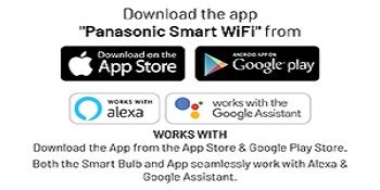 Buy Panasonic B22 9 Watt Wi-Fi Enabled Smart Bulb, Compatible with ...
