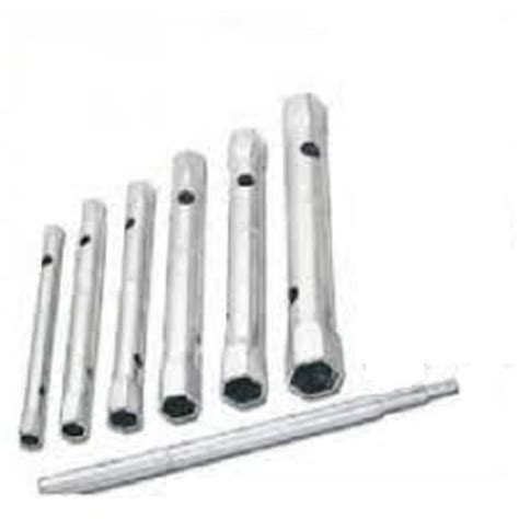 Generic 6-Piece Box Spanner Set, Chrome Plated Steel, Tubular Design ...