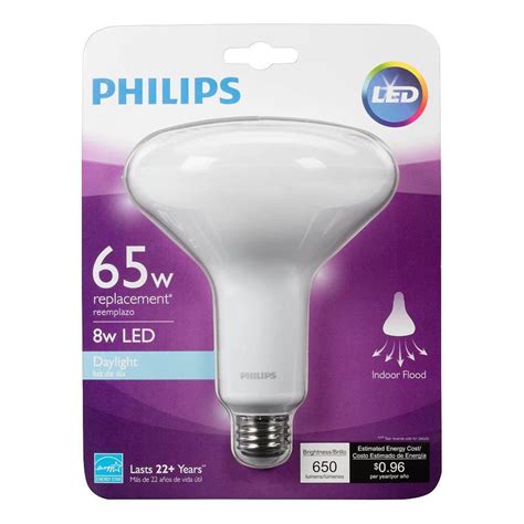 Buy Philips 65W Daylight Equivalent 5000K BR40 Dimmable LED Flood Bulb ...