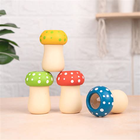 Buy Handmade Mushroom Wooden Kaleidoscope Online On Zwende